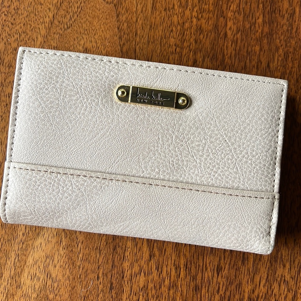 Nicole Miller Parchment Faux Leather wallet